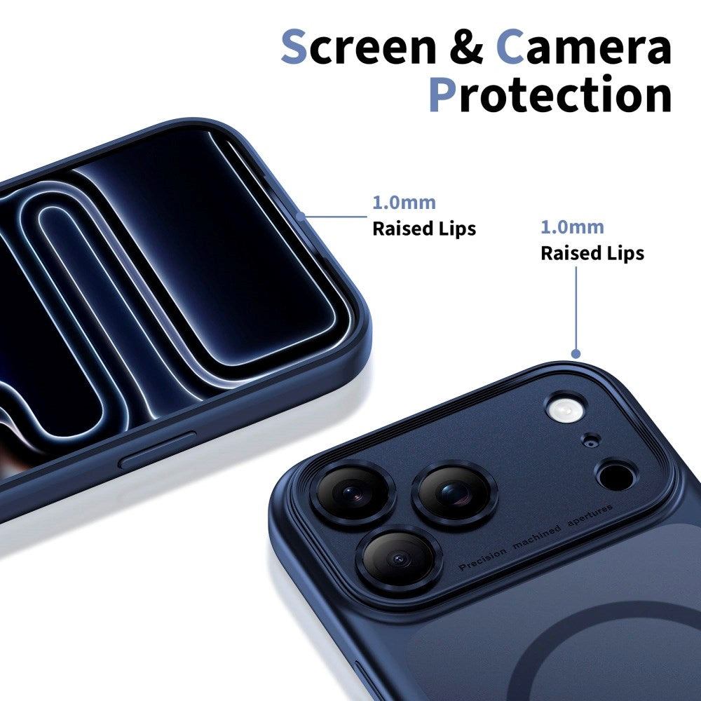 iPhone 17 Pro Max Tech-Protect Magpeak Cover - MagSafe Kompatibel - Matte Deep Blue
