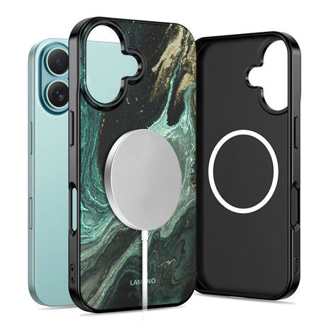 iPhone 16 Tech-Protect Lamano Cover - MagSafe Kompatibel - Verde Aura