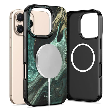 iPhone 16 Pro Max Tech-Protect Lamano Cover - MagSafe Kompatibel - Verde Aura