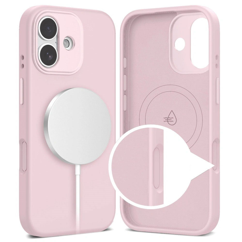 iPhone 17 Tech-Protect Uniq Hybrid Cover - MagSafe Kompatibel - Lyserød