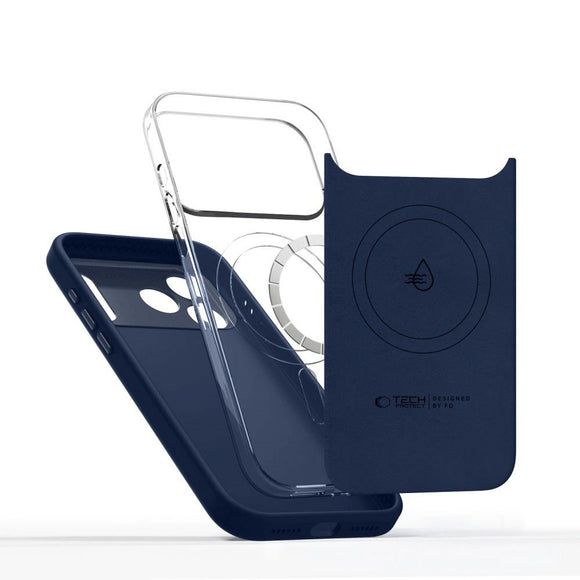 iPhone 17 Pro Tech-Protect Uniq Hybrid Cover - MagSafe Kompatibel - Blå