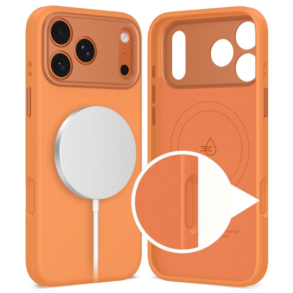 iPhone 17 Pro Tech-Protect Uniq Hybrid Cover - MagSafe Kompatibel - Orange