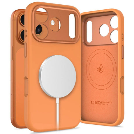 iPhone 17 Pro Tech-Protect Uniq Hybrid Cover - MagSafe Kompatibel - Orange