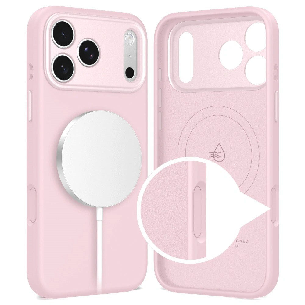 iPhone 17 Pro Tech-Protect Uniq Hybrid Cover - MagSafe Kompatibel - Lyserød