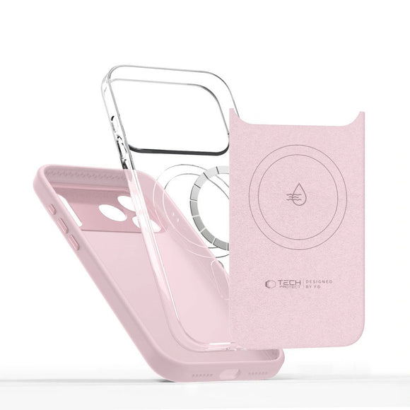 iPhone 17 Pro Tech-Protect Uniq Hybrid Cover - MagSafe Kompatibel - Lyserød