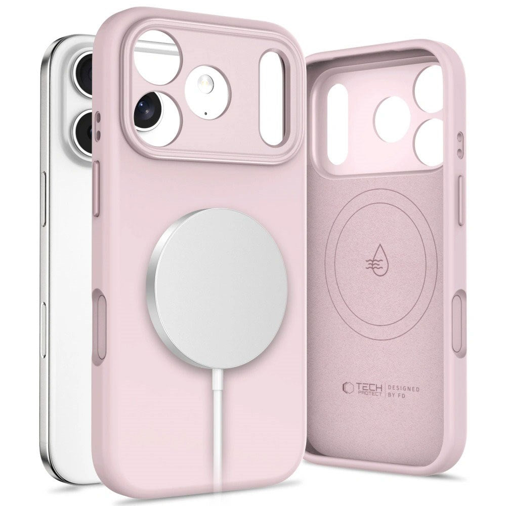 iPhone 17 Pro Max Tech-Protect Uniq Hybrid Cover - MagSafe Kompatibel - Lyserød