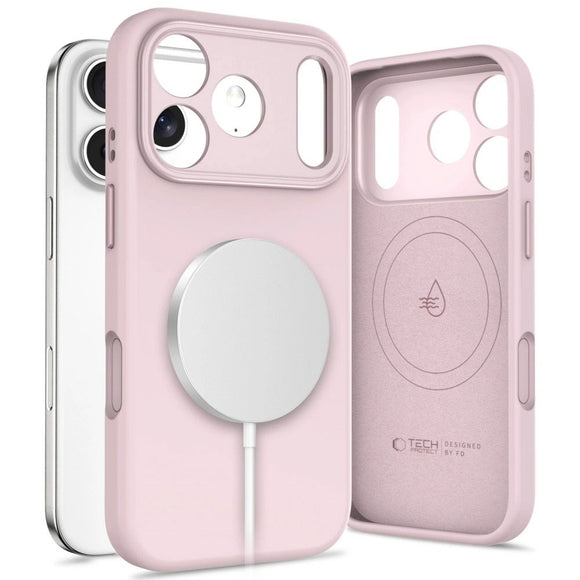 iPhone 17 Pro Max Tech-Protect Uniq Hybrid Cover - MagSafe Kompatibel - Lyserød