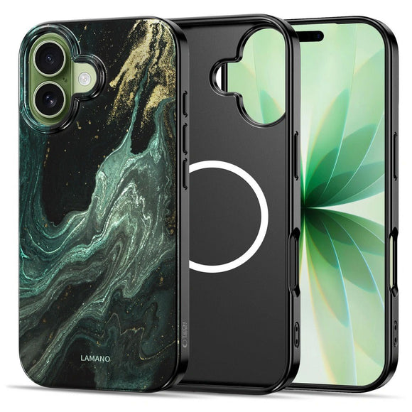 iPhone 17 Tech-Protect Lamano Cover - MagSafe Kompatibel - Verde Aura
