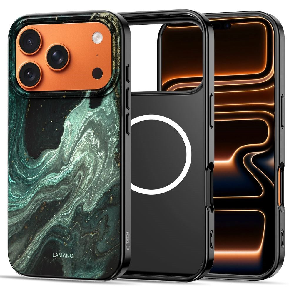 iPhone 17 Pro Tech-Protect Lamano Cover - MagSafe Kompatibel - Verde Aura