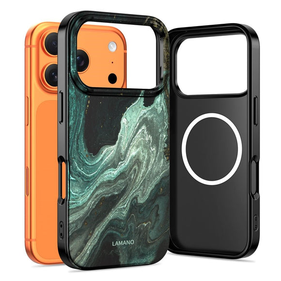 iPhone 17 Pro Max Tech-Protect Lamano Cover - MagSafe Kompatibel - Verde Aura