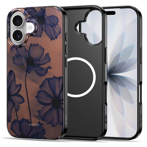 iPhone 17 Tech-Protect Lamano Cover - MagSafe Kompatibel - Velvet Night