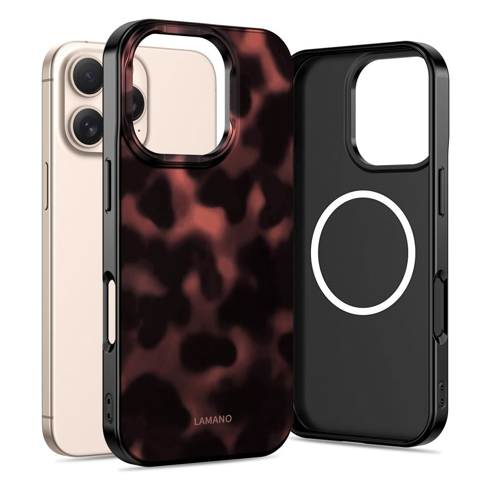 iPhone 16 Pro Max Tech-Protect Lamano Cover - MagSafe Kompatibel - Panther