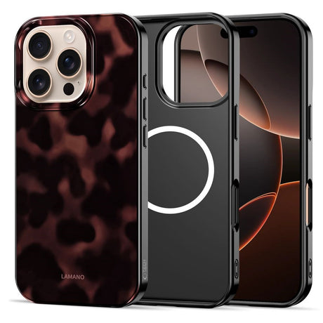 iPhone 16 Pro Max Tech-Protect Lamano Cover - MagSafe Kompatibel - Panther