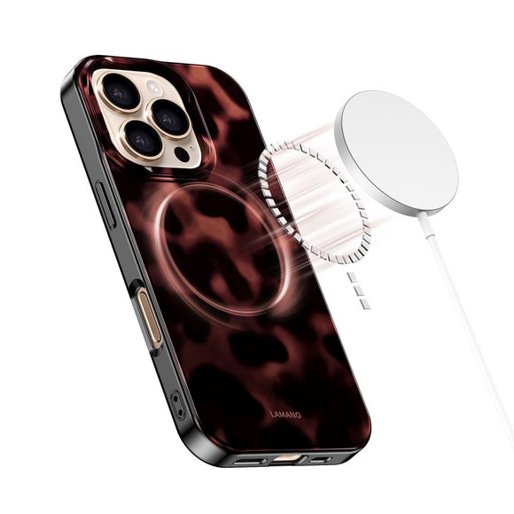 iPhone 16 Pro Max Tech-Protect Lamano Cover - MagSafe Kompatibel - Panther