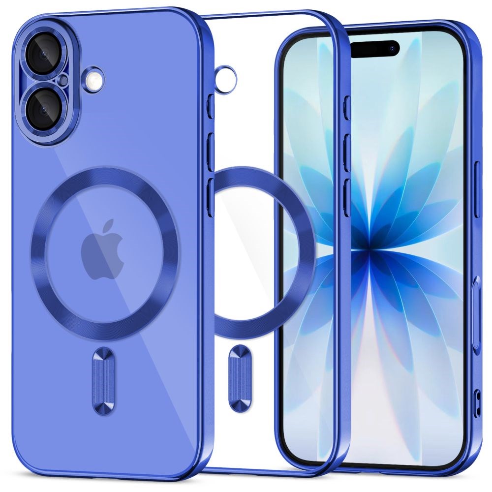 iPhone 17 Tech-Protect MagFlex Cover - MagSafe Kompatibel - Blå / Gennemsigtig