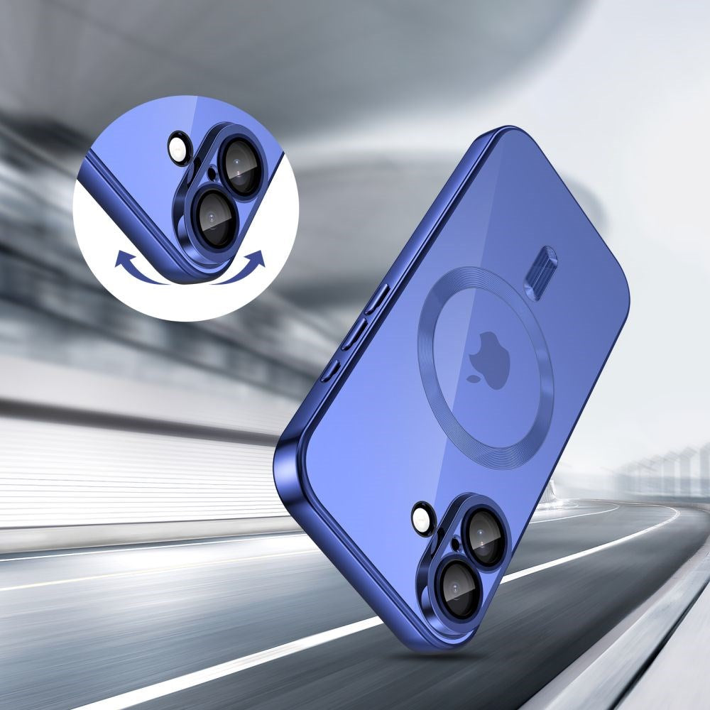 iPhone 17 Tech-Protect MagFlex Cover - MagSafe Kompatibel - Blå / Gennemsigtig