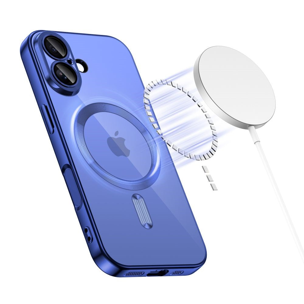 iPhone 17 Tech-Protect MagFlex Cover - MagSafe Kompatibel - Blå / Gennemsigtig