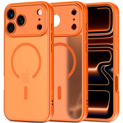 iPhone 17 Pro Tech-Protect BasicMag Hybrid Cover - MagSafe Kompatibel - Mat Orange