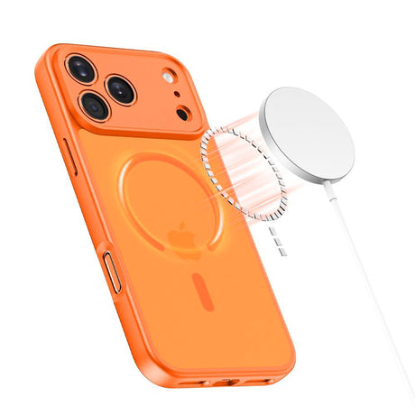 iPhone 17 Pro Tech-Protect BasicMag Hybrid Cover - MagSafe Kompatibel - Mat Orange