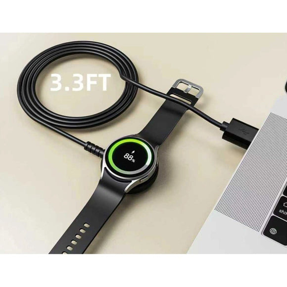 Tech-Protect MC03 Samsung Galaxy Watch Oplader m. USB-A / 2.5W / 1m - Sort