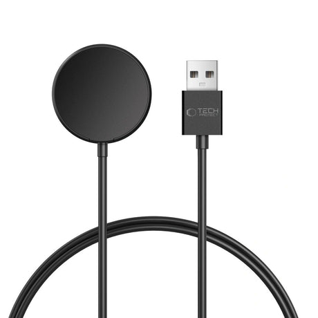 Tech-Protect MC03 Samsung Galaxy Watch Oplader m. USB-A / 2.5W / 1m - Sort