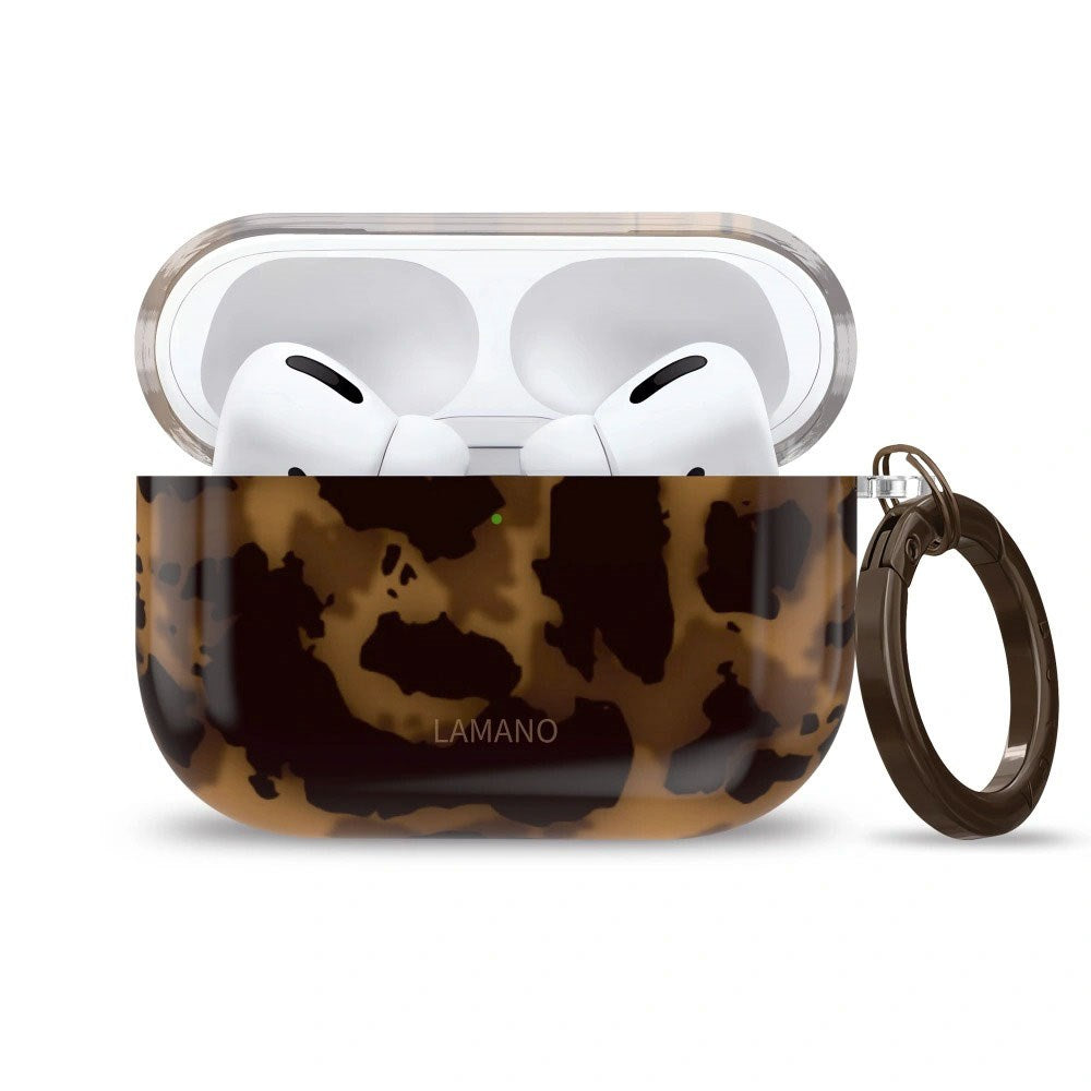 Apple AirPods Pro (3. Gen.) Tech-Protect Lamano Cover m. Nøglering - Panther