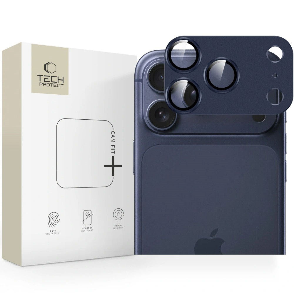iPhone 17 Pro Max Tech-Protect Cam Fit+ Kameralinsebeskyttelsesglas - Blå