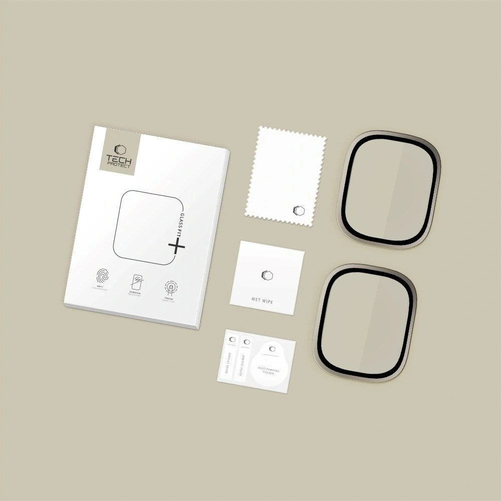 Apple Watch Ultra 3 / 2 / 1 (49mm) Tech-Protect Beskyttelsesglas - 2 stk. - Titaniumgrå