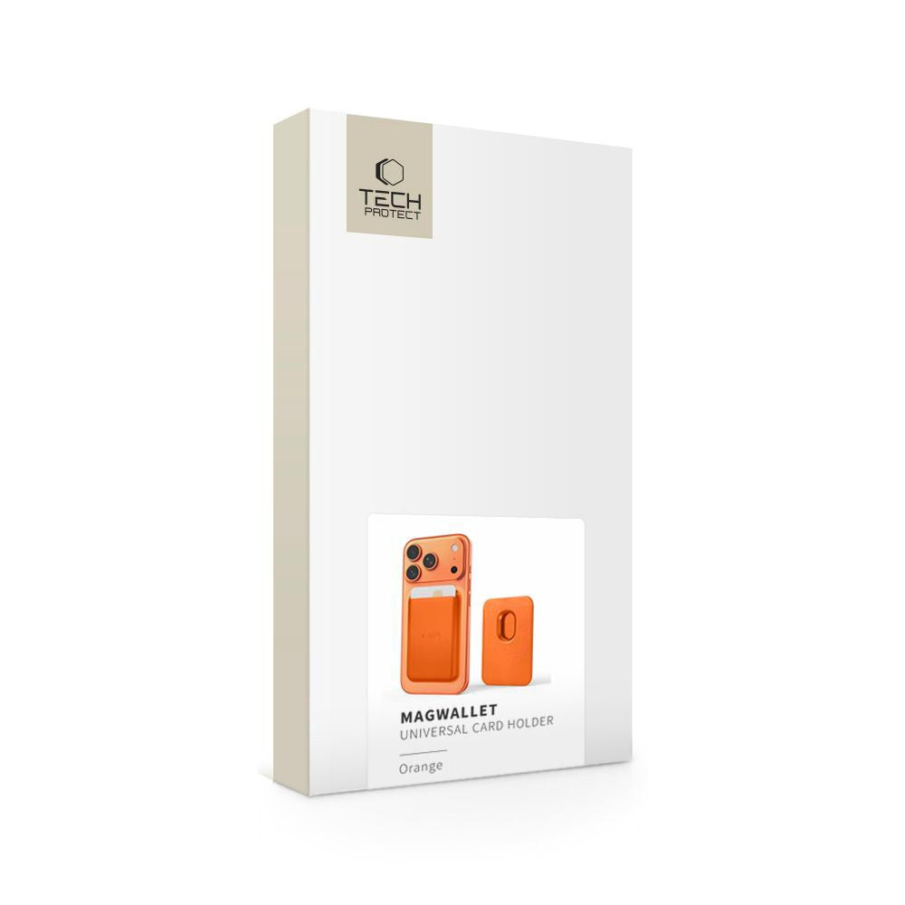 Tech-Protect MagWallet Magnetisk Kortholder - MagSafe Kompatibel - Orange