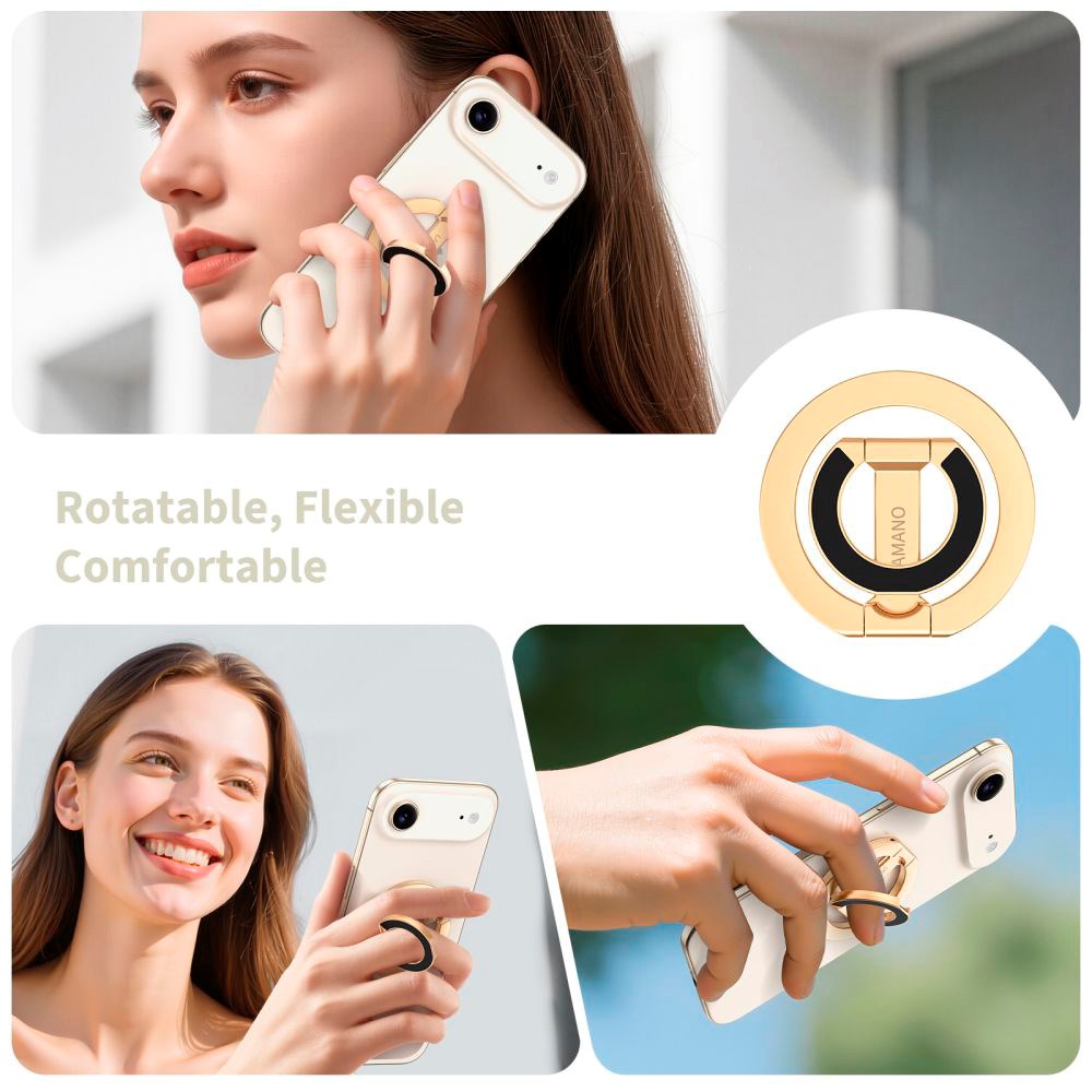 Tech-Protect Lamano Magnetisk Ring Holder til Mobil - MagSafe Kompatibel - Guld