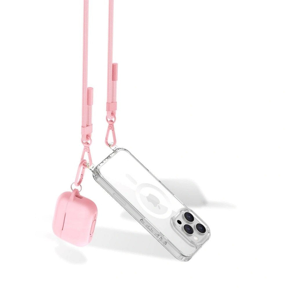Tech-Protect Crossbody Strop til Mobil - Lyserød