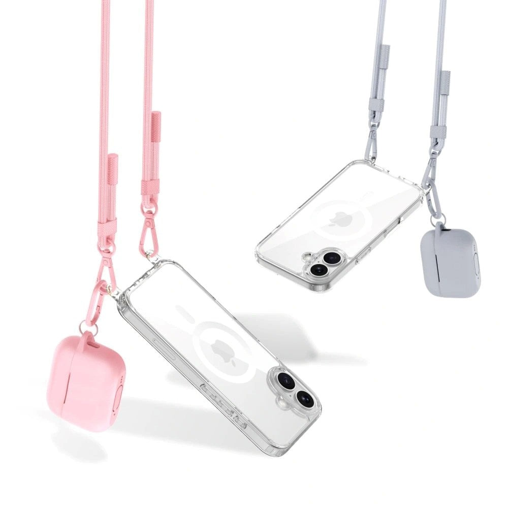 Tech-Protect Crossbody Strop til Mobil - Lyserød