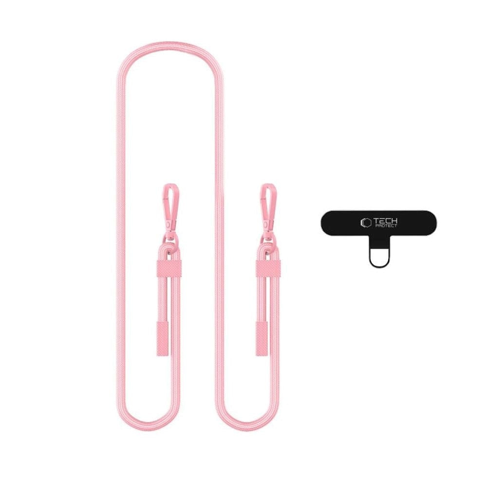 Tech-Protect Crossbody Strop til Mobil - Lyserød