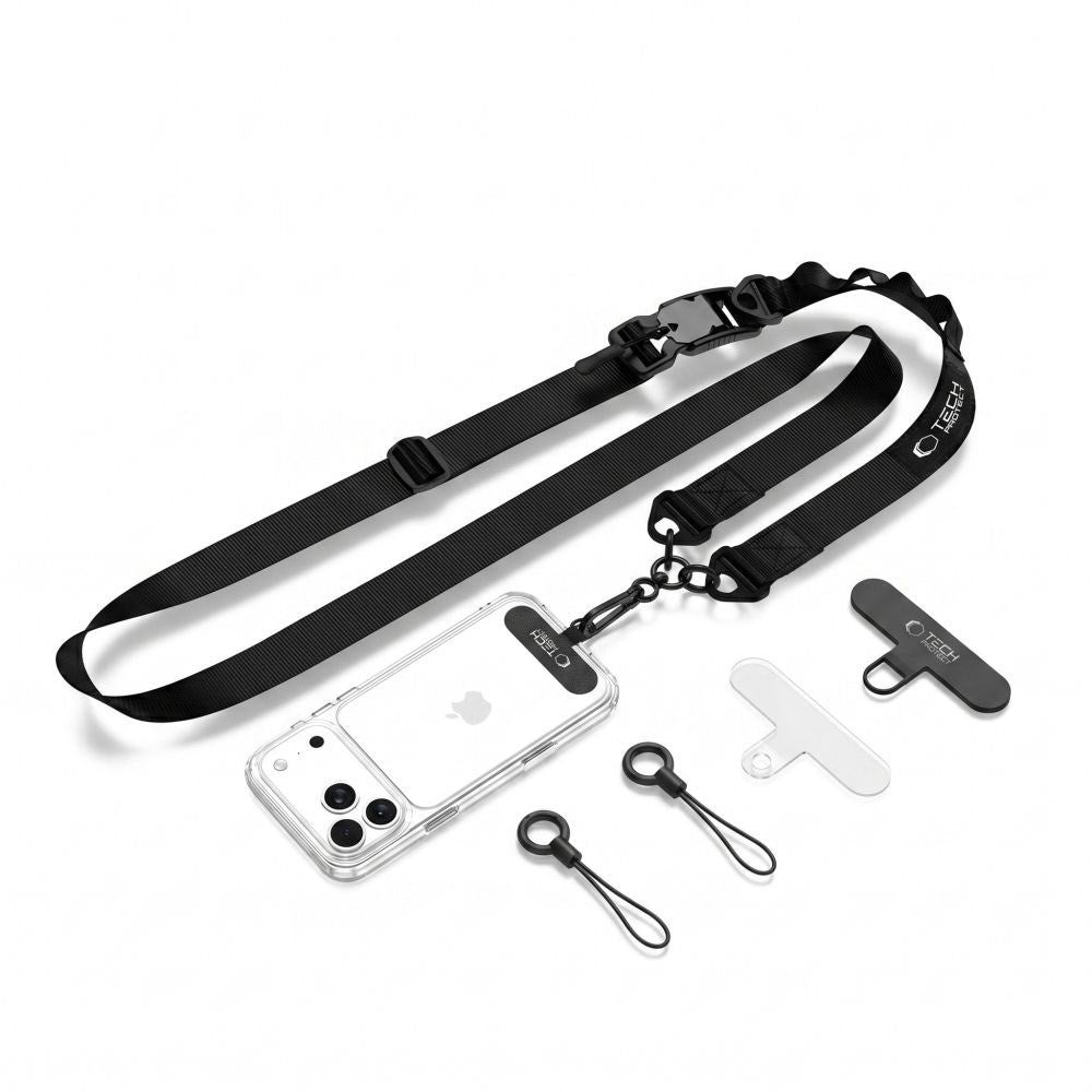 Tech-Protect Rope Crossbody Strap - Sort