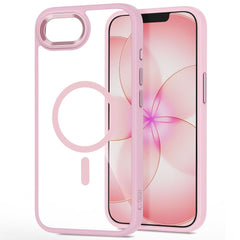 iPhone 17e / 16e Tech-Protect MagMat Cover - MagSafe Kompatibel - Gennemsigtig / Lyserød