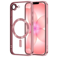 iPhone 17e / 16e Tech-Protect MagFlex Cover - MagSafe Kompatibel - Gennemsigtig / Rose Gold