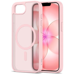 iPhone 17e / 16e Tech-Protect BasicMag Hybrid Cover - MagSafe Kompatibel - Mat Lyserød