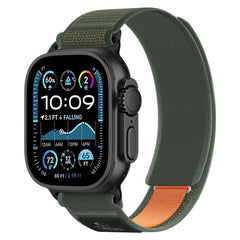 Apple Watch (44/SE/45/46/49mm) Tech-Protect Nylon Elite Rem - Grøn / Orange