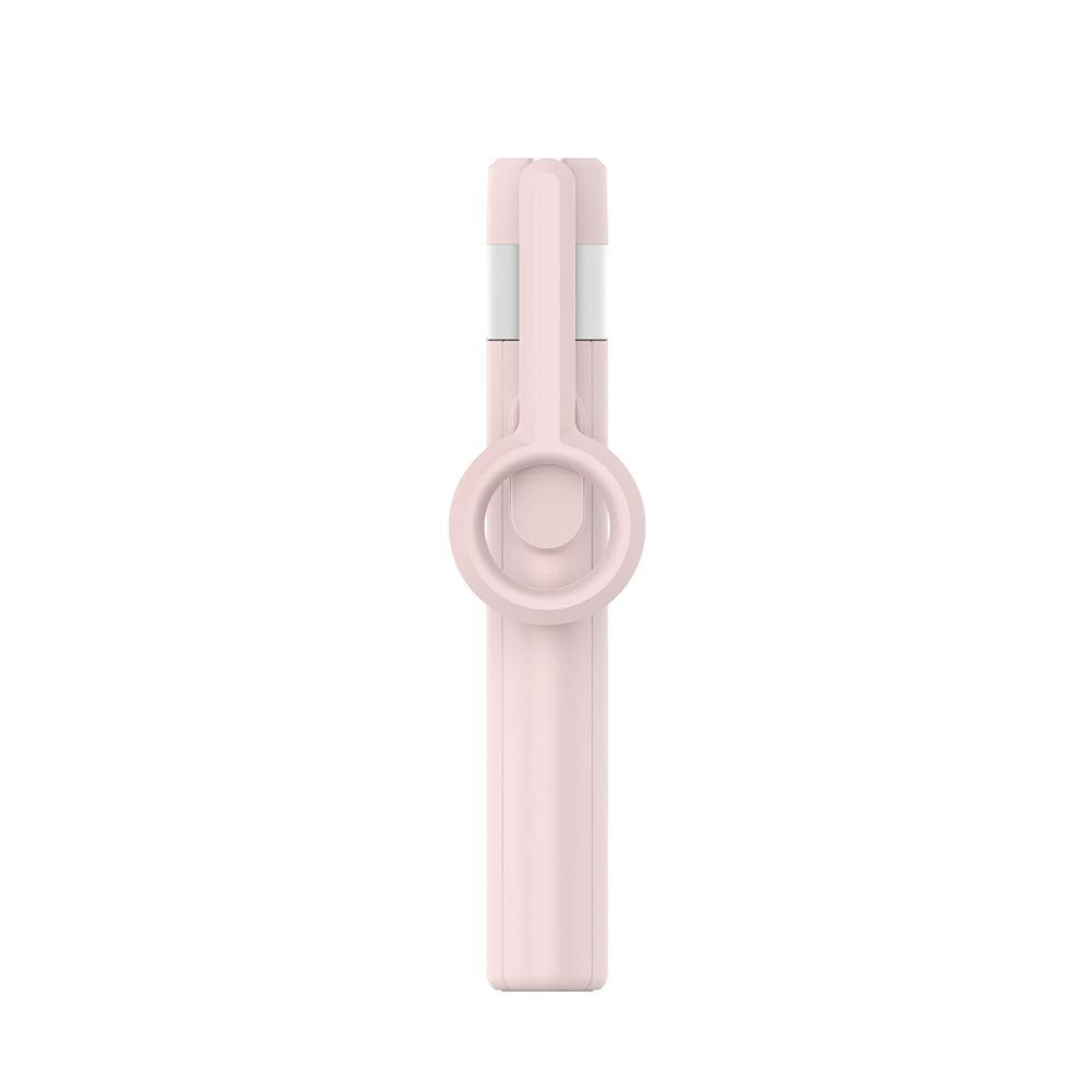 Tech-Protect L10S Bluetooth Tripod Selfie Stick - MagSafe Kompatibel - Lyserød / Sølv