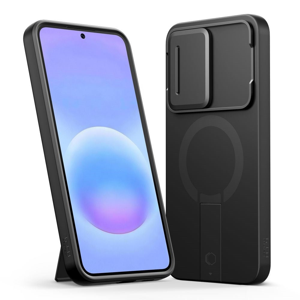 Samsung Galaxy A57 Tech-Protect Kevlar Aura Hybrid Cover - MagSafe Kompatibel - Sort