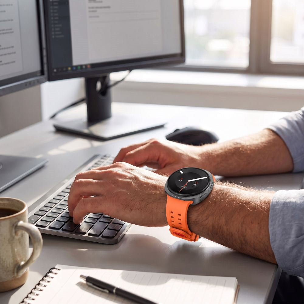 Samsung Galaxy Watch 8 / 9 / Classic (40 / 44 / 46mm) Tech-Protect Silicone Air Urrem - Orange
