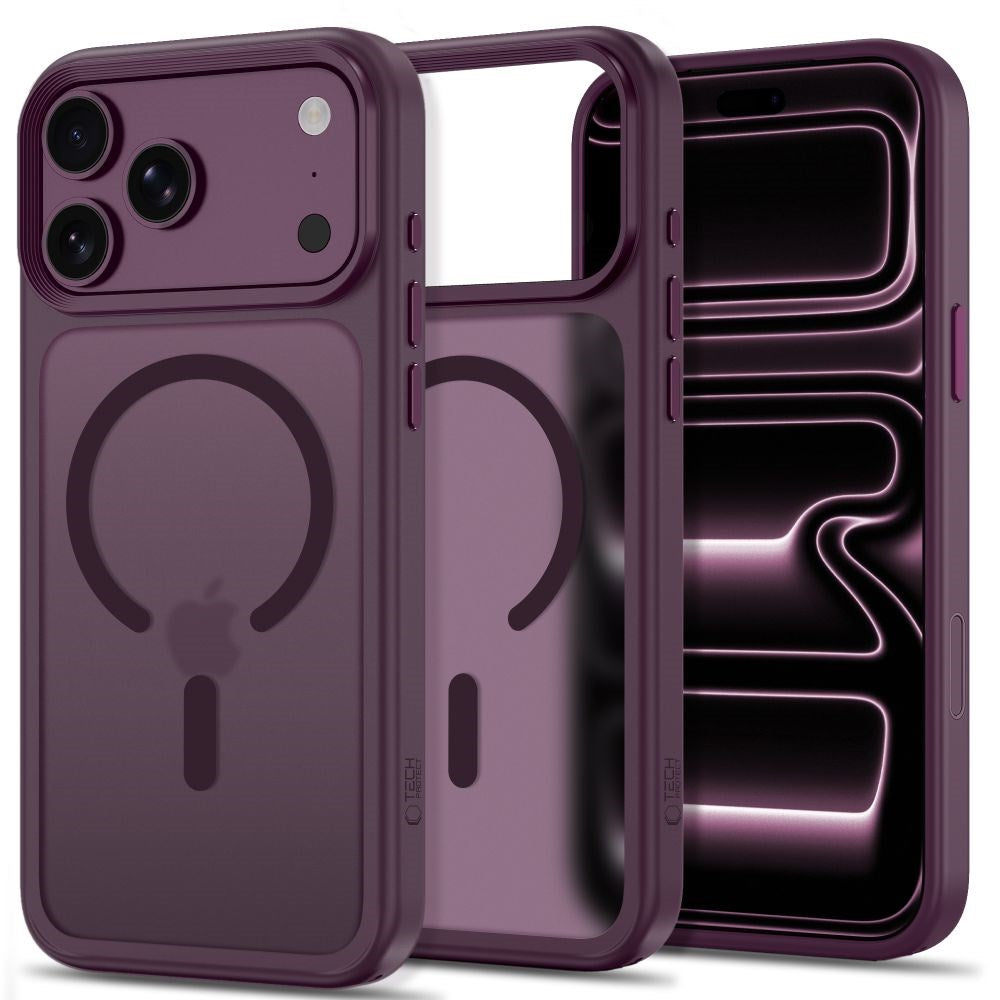 iPhone 18 Pro Max / 17 Pro Max Tech-Protect MagMat Cover - MagSafe Kompatibel - Mat Rød