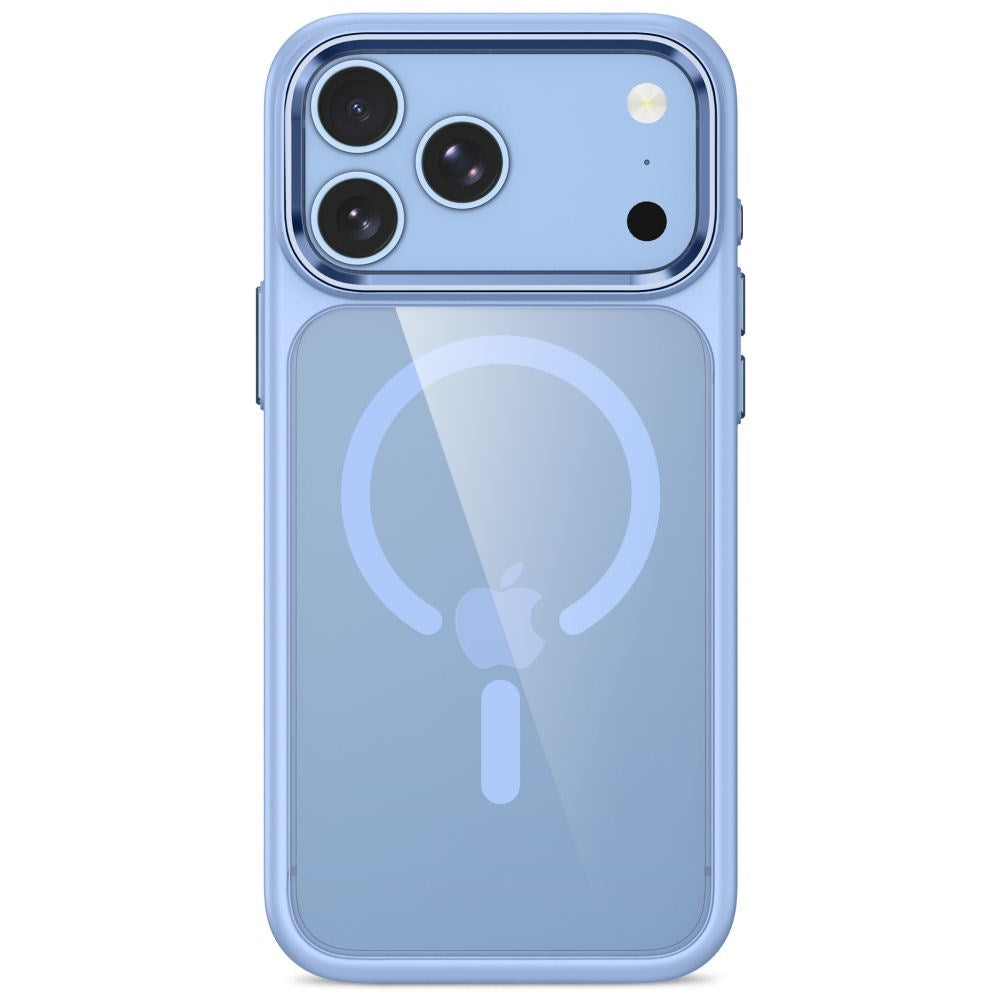 iPhone 18 Pro / 17 Pro Tech-Protect MagMat Cover - MagSafe Kompatibel - Gennemsigtig / Lyseblå