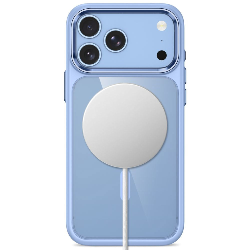 iPhone 18 Pro / 17 Pro Tech-Protect MagMat Cover - MagSafe Kompatibel - Gennemsigtig / Lyseblå