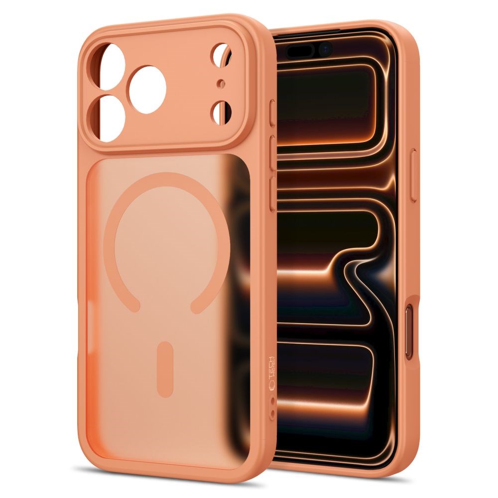 iPhone 17 Pro / 18 Pro Tech-Protect BasicMag Hybrid Cover - MagSafe Kompatibel - Mat Orange