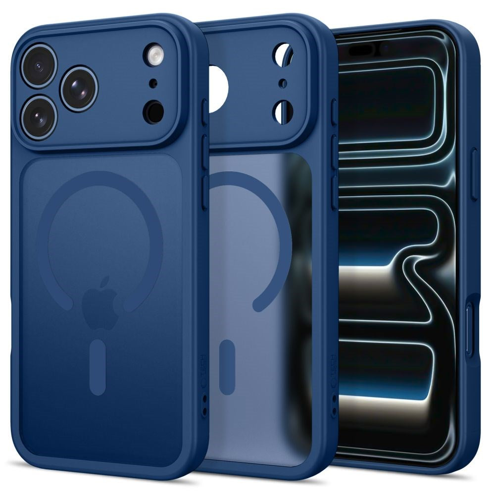 iPhone 17 Pro / 18 Pro Tech-Protect BasicMag Hybrid Cover - MagSafe Kompatibel - Mat Mørkeblå