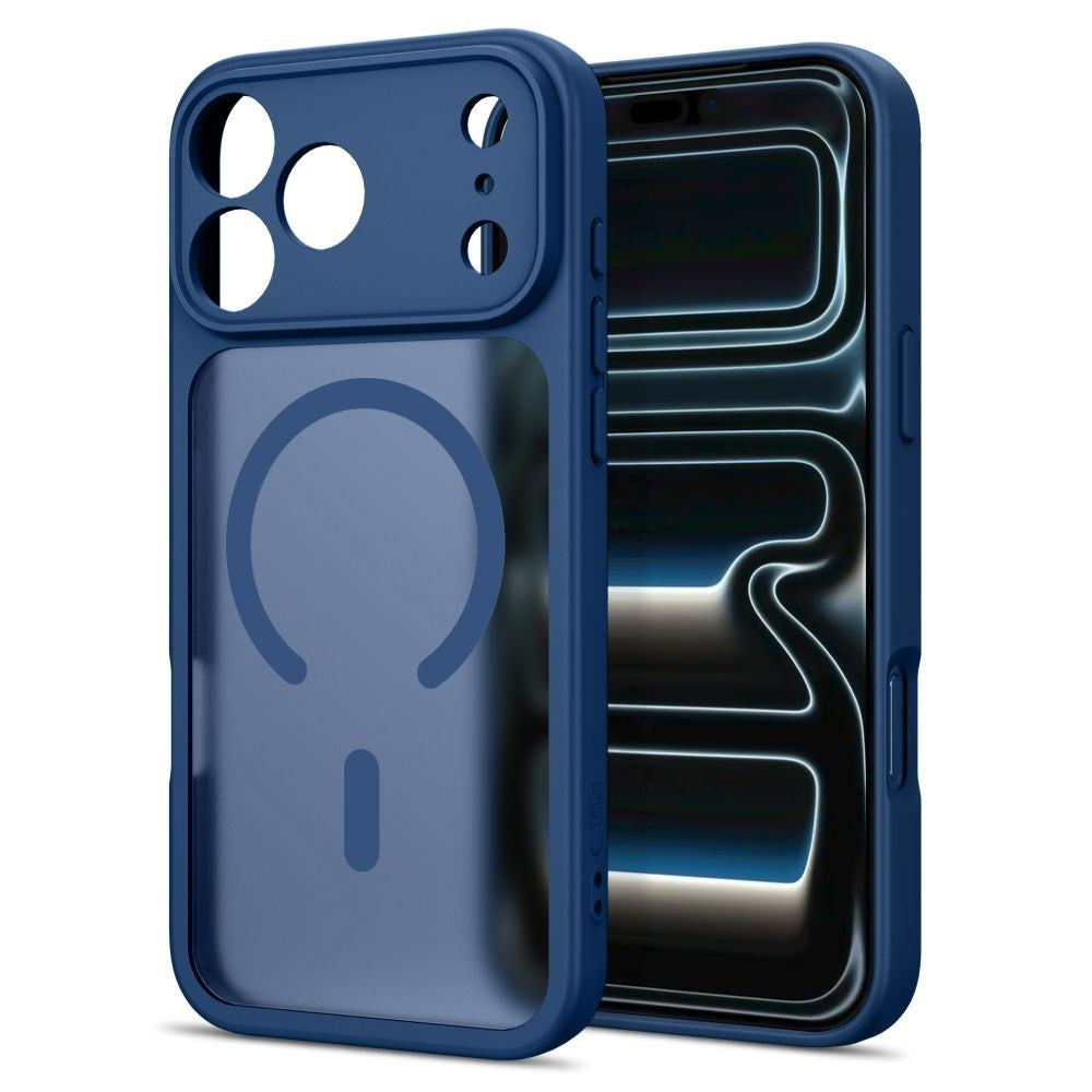 iPhone 17 Pro / 18 Pro Tech-Protect BasicMag Hybrid Cover - MagSafe Kompatibel - Mat Mørkeblå