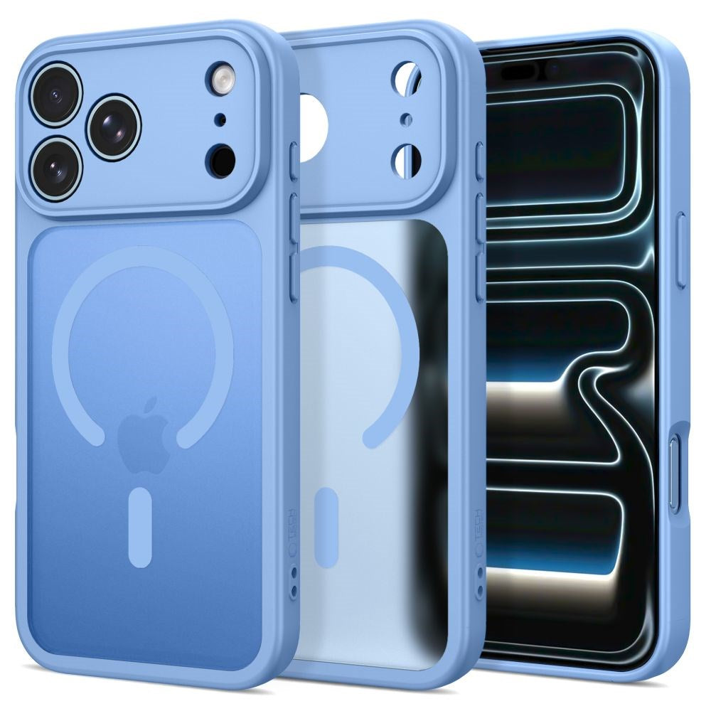 iPhone 17 Pro / 18 Pro Tech-Protect BasicMag Hybrid Cover - MagSafe Kompatibel - Mat Lyseblå