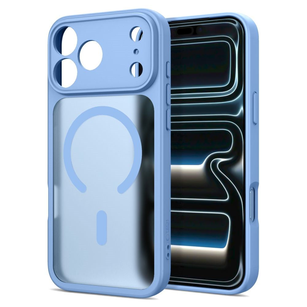 iPhone 17 Pro / 18 Pro Tech-Protect BasicMag Hybrid Cover - MagSafe Kompatibel - Mat Lyseblå