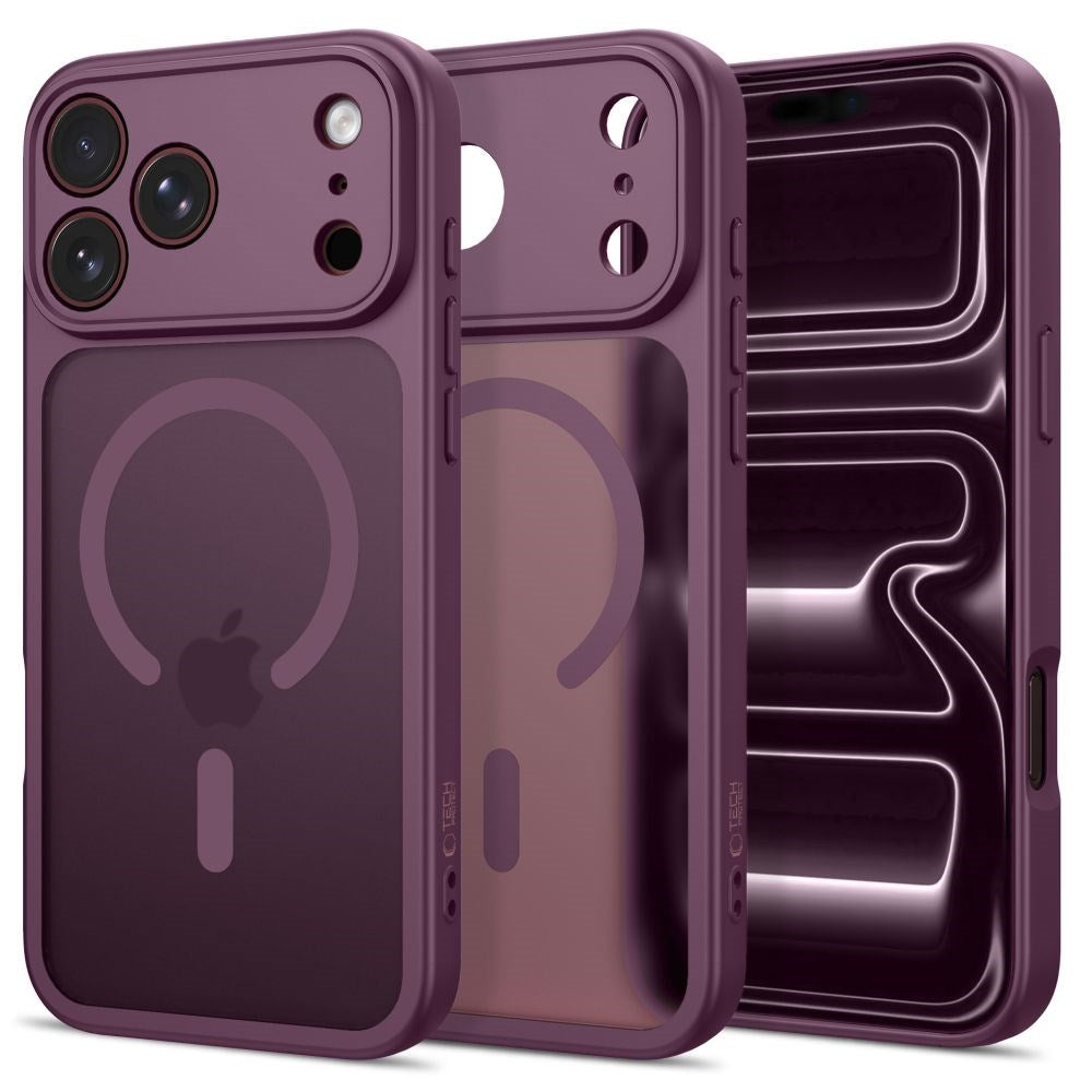 iPhone 17 Pro / 18 Pro Tech-Protect BasicMag Hybrid Cover - MagSafe Kompatibel - Mat Rød